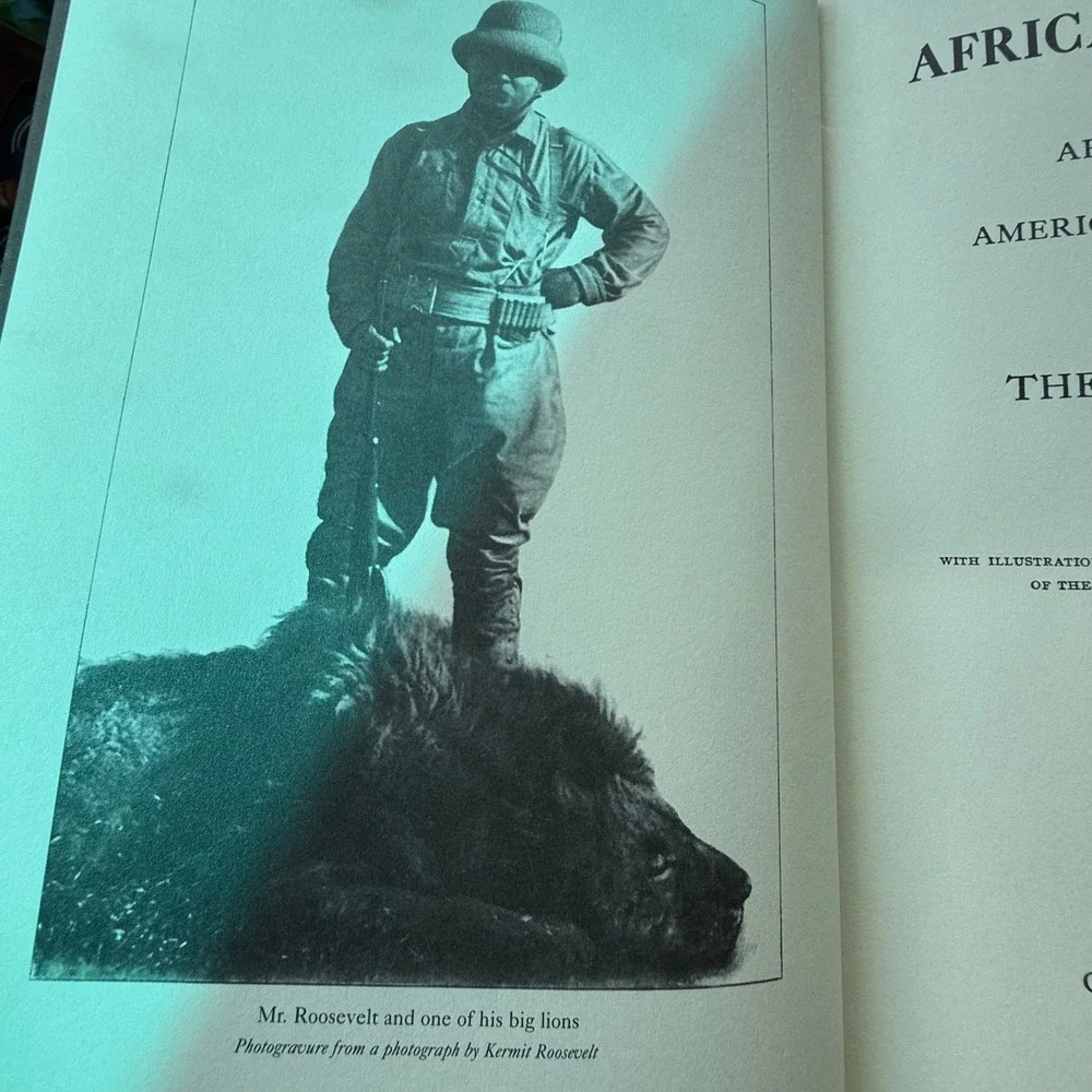 Theodore Roosevelt African Game‎ Trails Hunting Outdoor Adventure Book